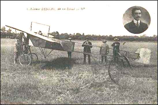 Aviator Deneau in his Bleriot