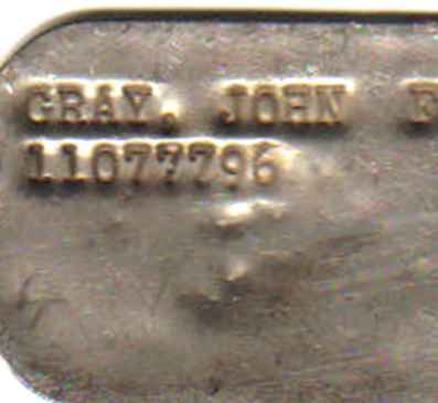 John Gray Dogtag