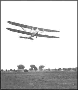 Wright Military Biplane in Flight