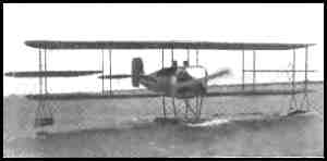 Biplane Hydroaeroplane about to Rise